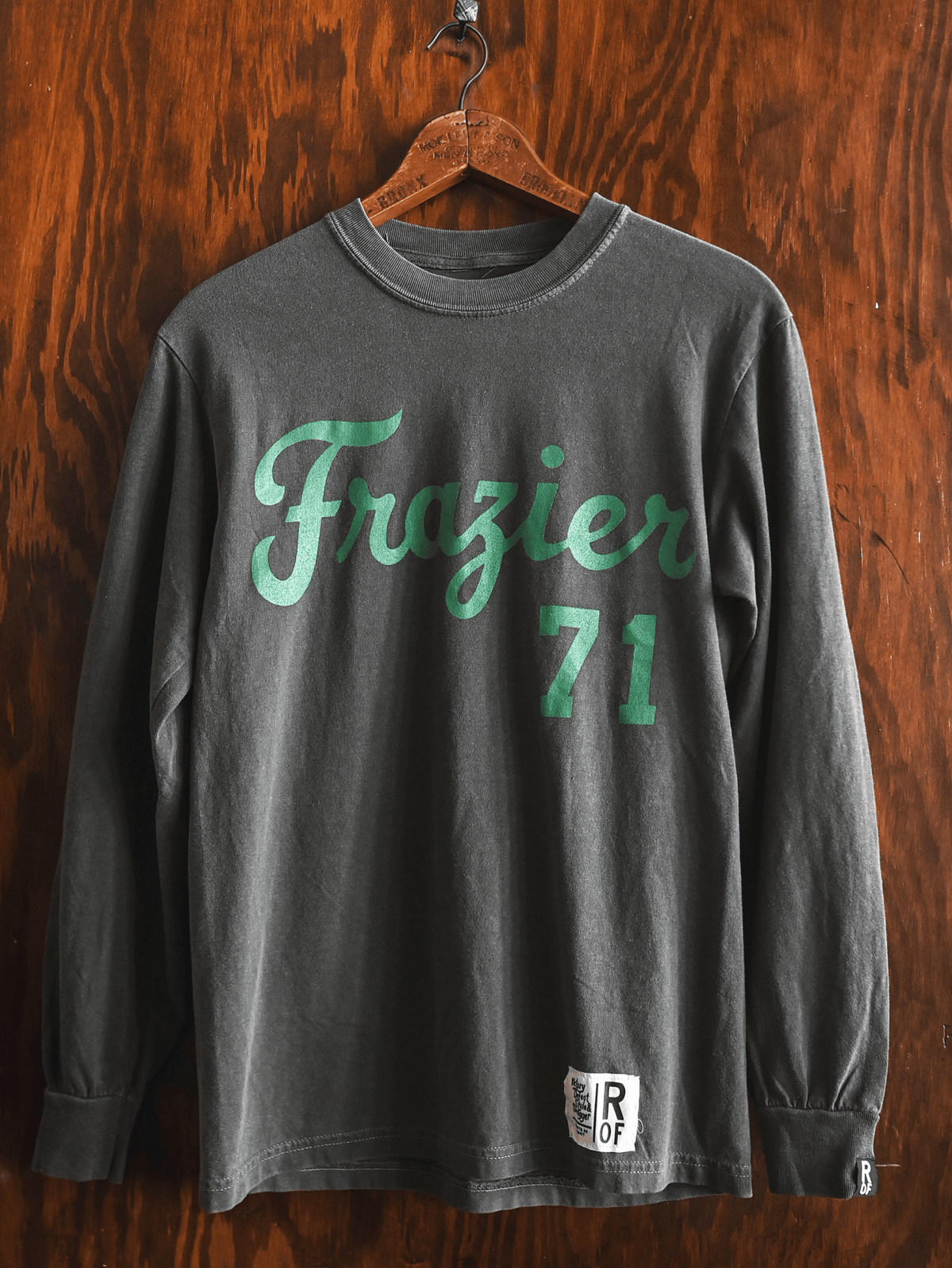 Joe Frazier FOTC '71 Charcoal Long Sleeve Tee - Roots of Fight Canada