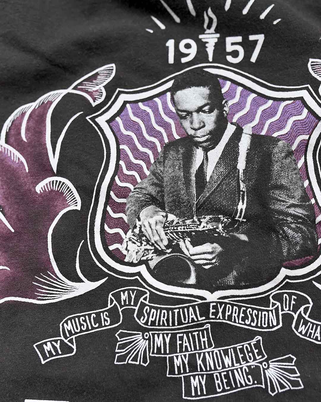 John Coltrane Graphic Black Tee - Roots of Fight Canada