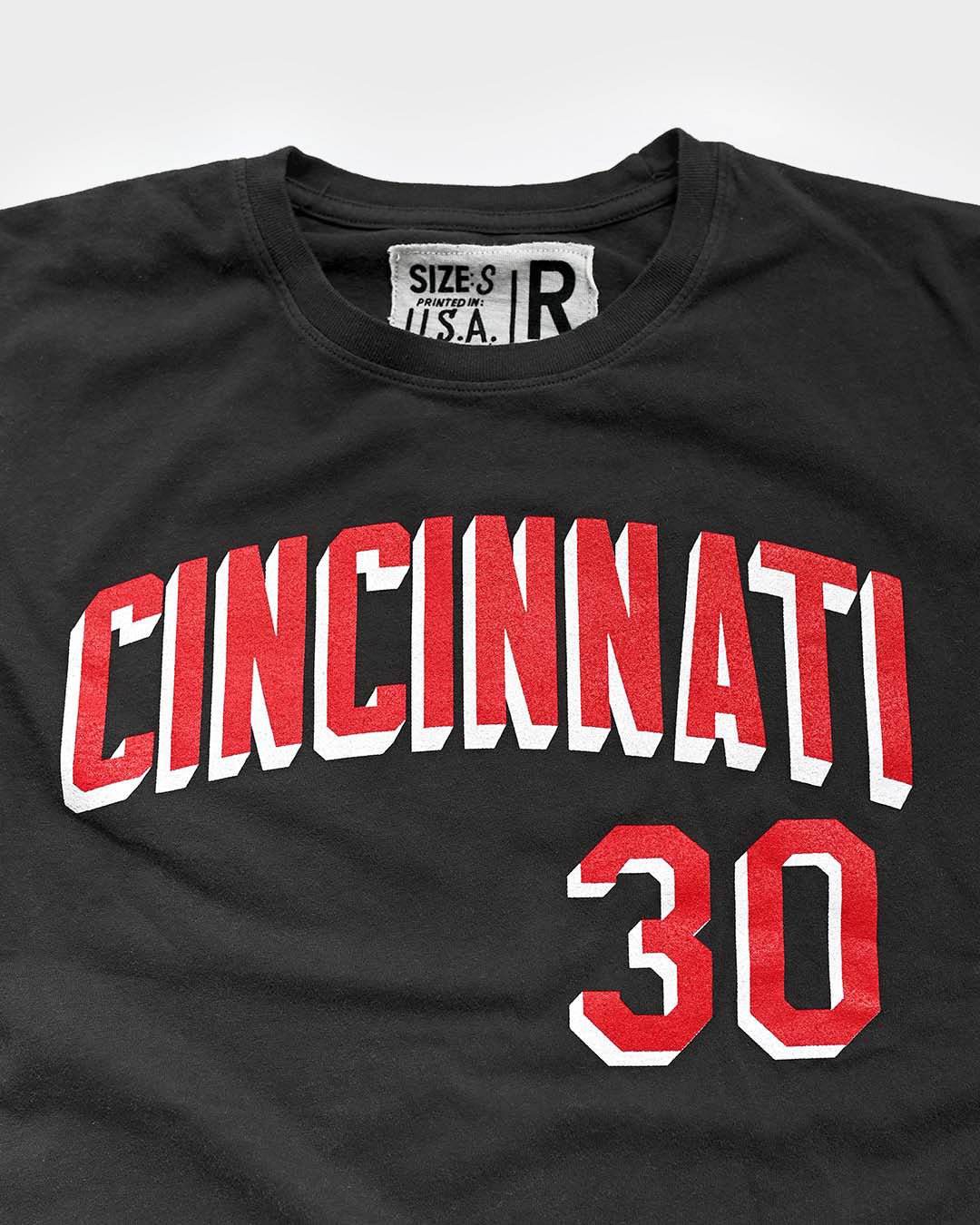 K. Griffey Jr. 30 Cincinnati Black Tee - Roots of Fight Canada