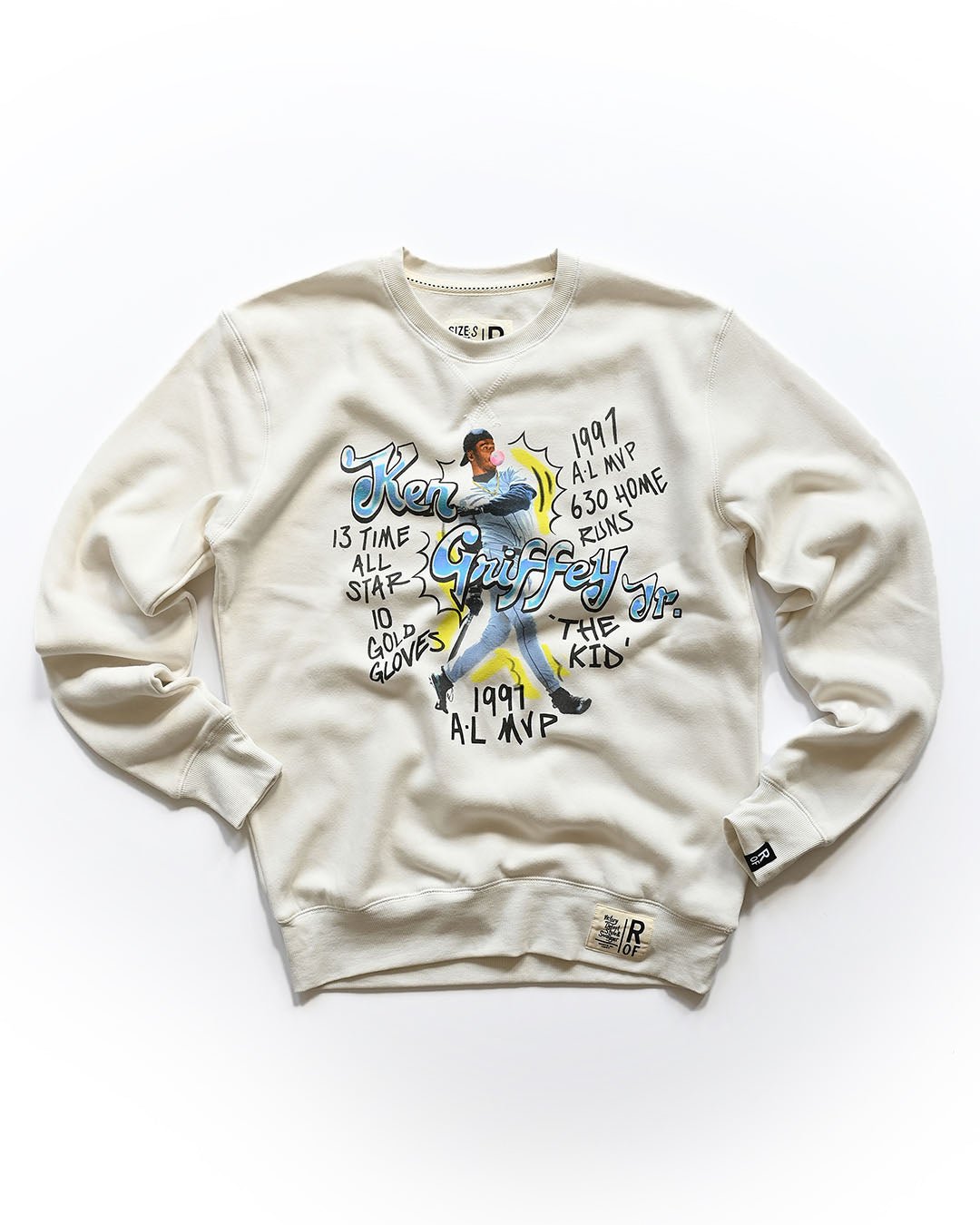 K. Griffey Jr. &#39;97 MVP Photo White Sweatshirt - Roots of Fight Canada