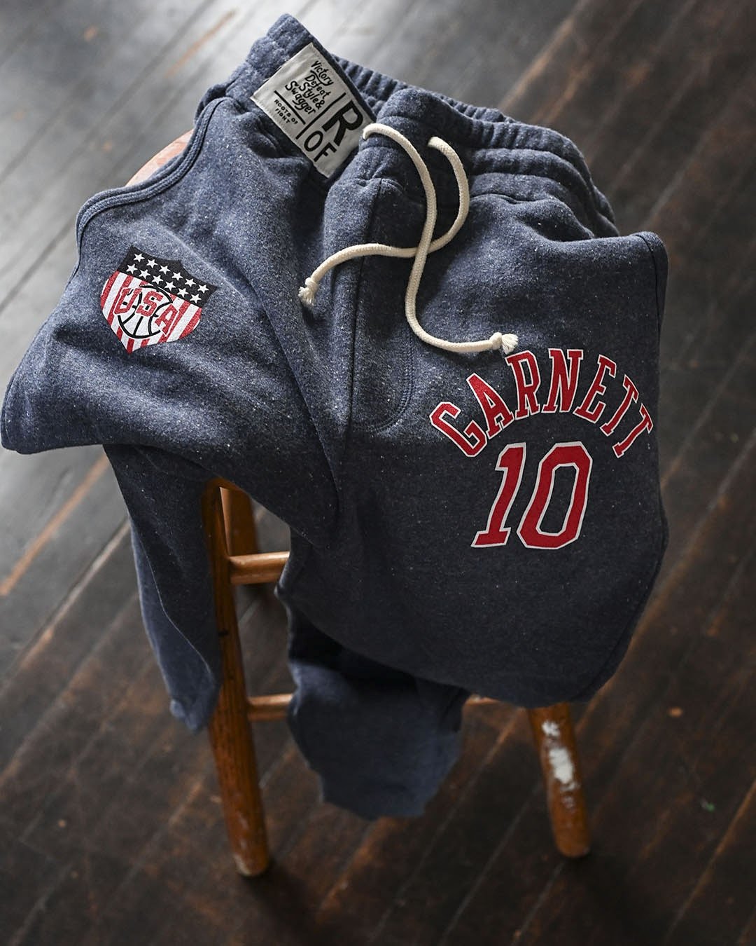 Kevin Garnett USA 2000 Champ Navy Sweatpants - Roots of Fight Canada