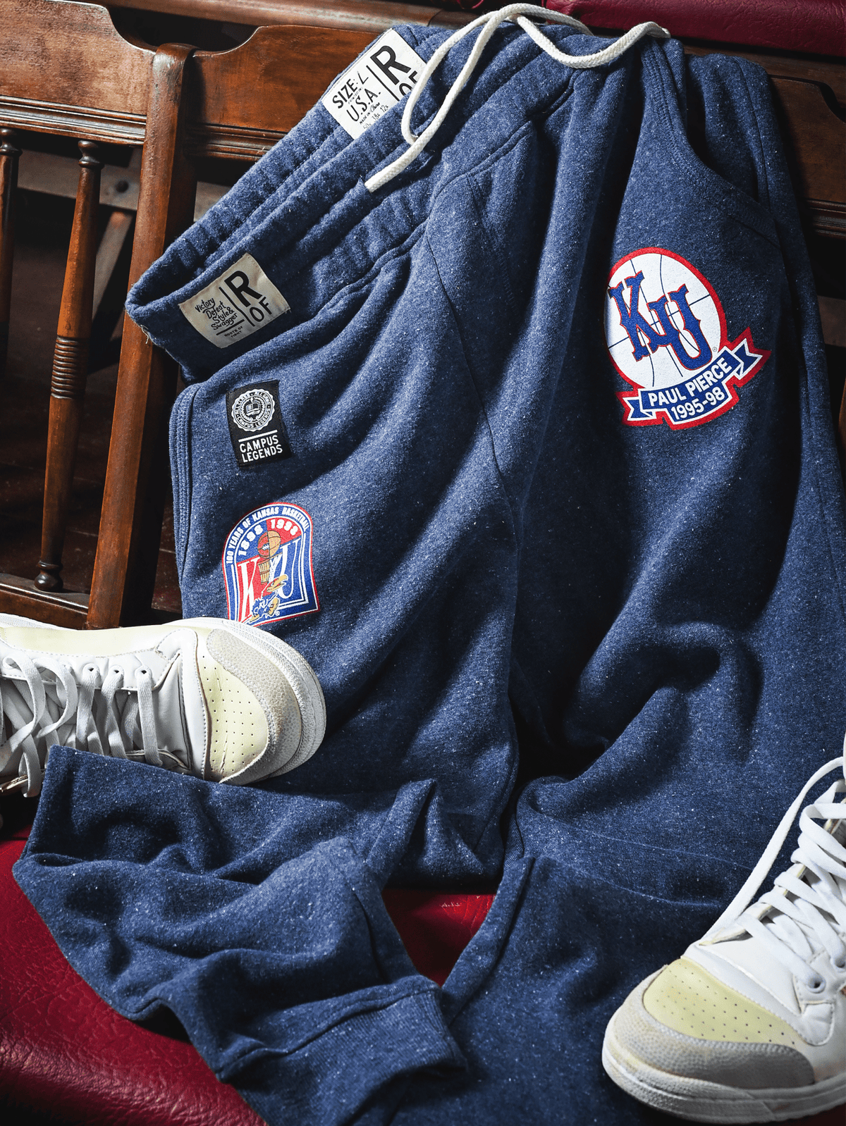 KU - Paul Pierce Basketball Navy Sweatpants - Roots of Fight Canada