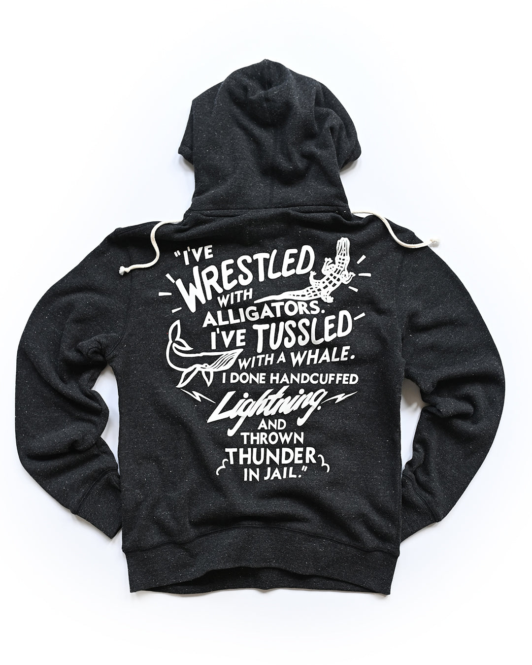 M. Ali Alligator Quote Black PO Hoody - Roots of Fight Canada