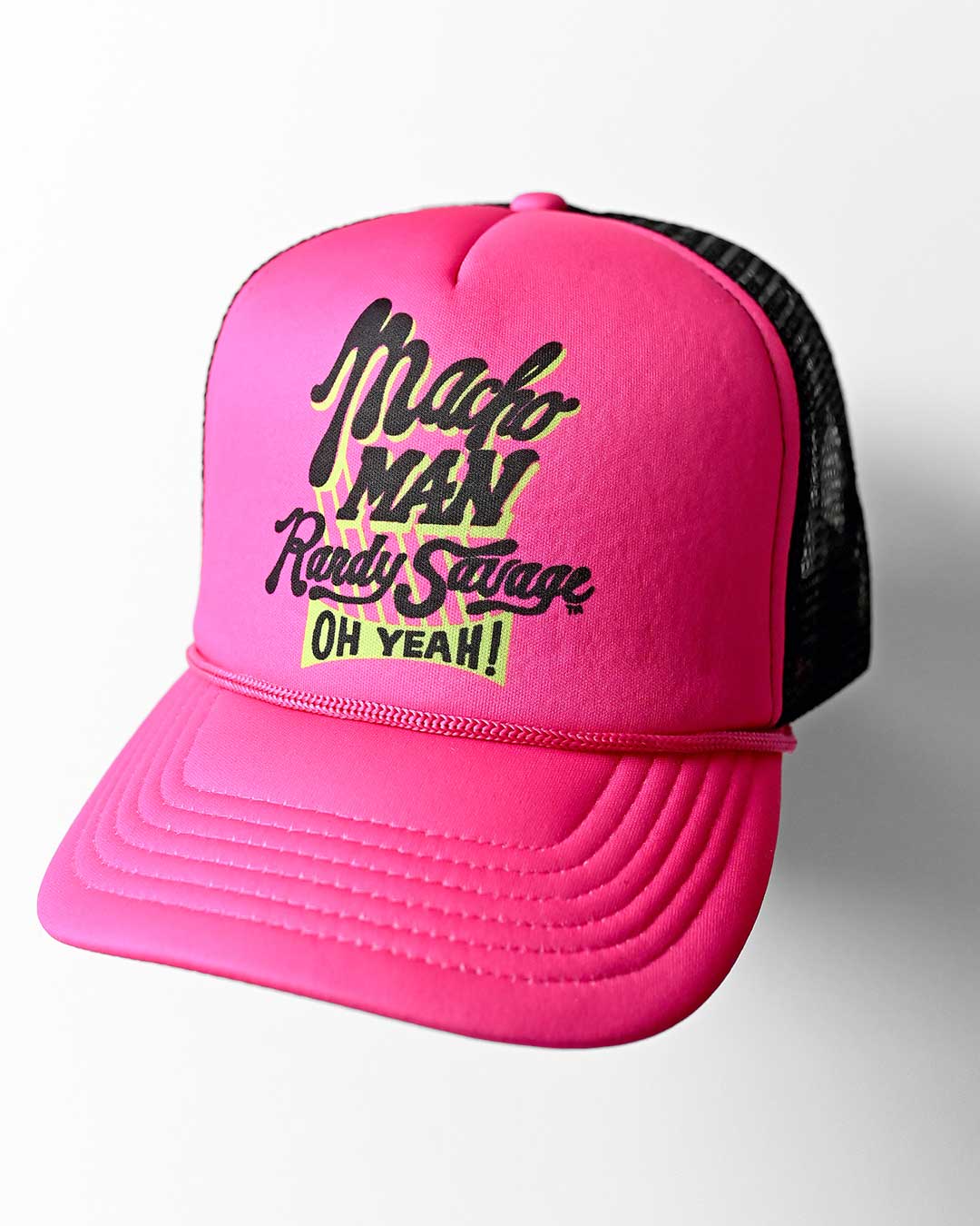 Macho Man Randy Savage Pink Trucker Hat - Roots of Fight Canada