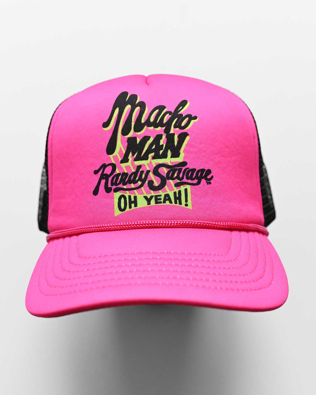 Macho Man Randy Savage Pink Trucker Hat - Roots of Fight Canada
