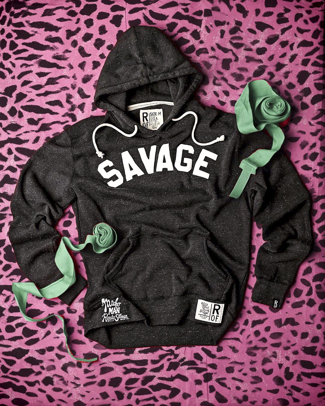 Macho Man 'Savage' Black PO Hoody - Roots of Fight Canada