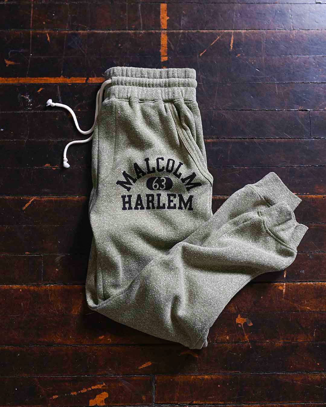 Malcolm X Harlem Olive Sweatpants - Roots of Fight Canada