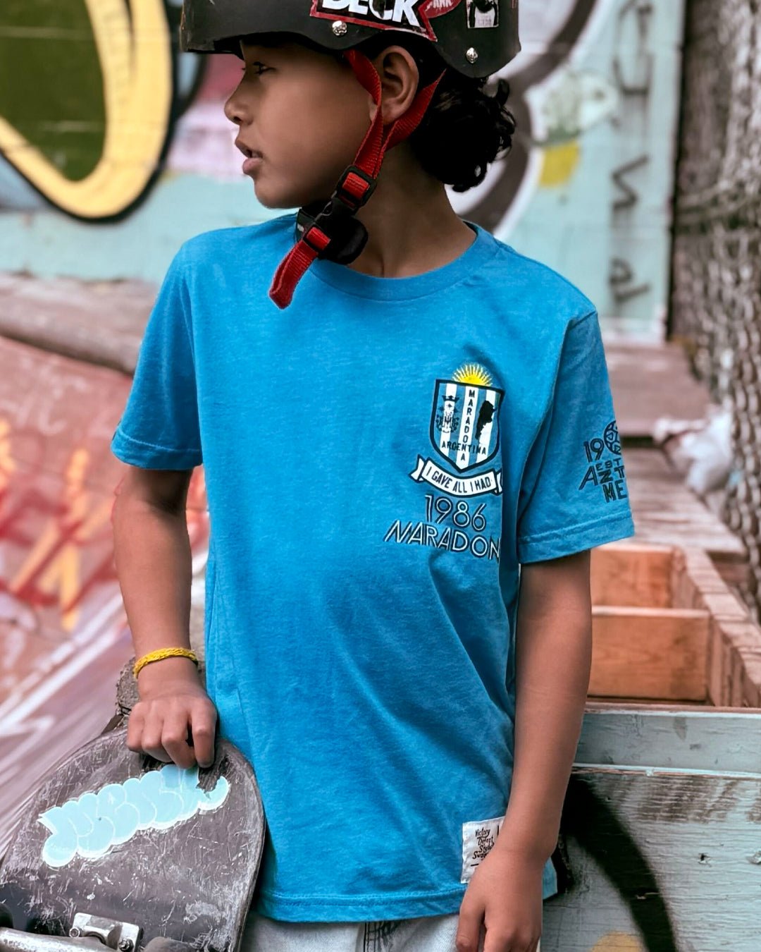 Maradona 10 Blue Kid&#39;s Tee - Roots of Fight Canada