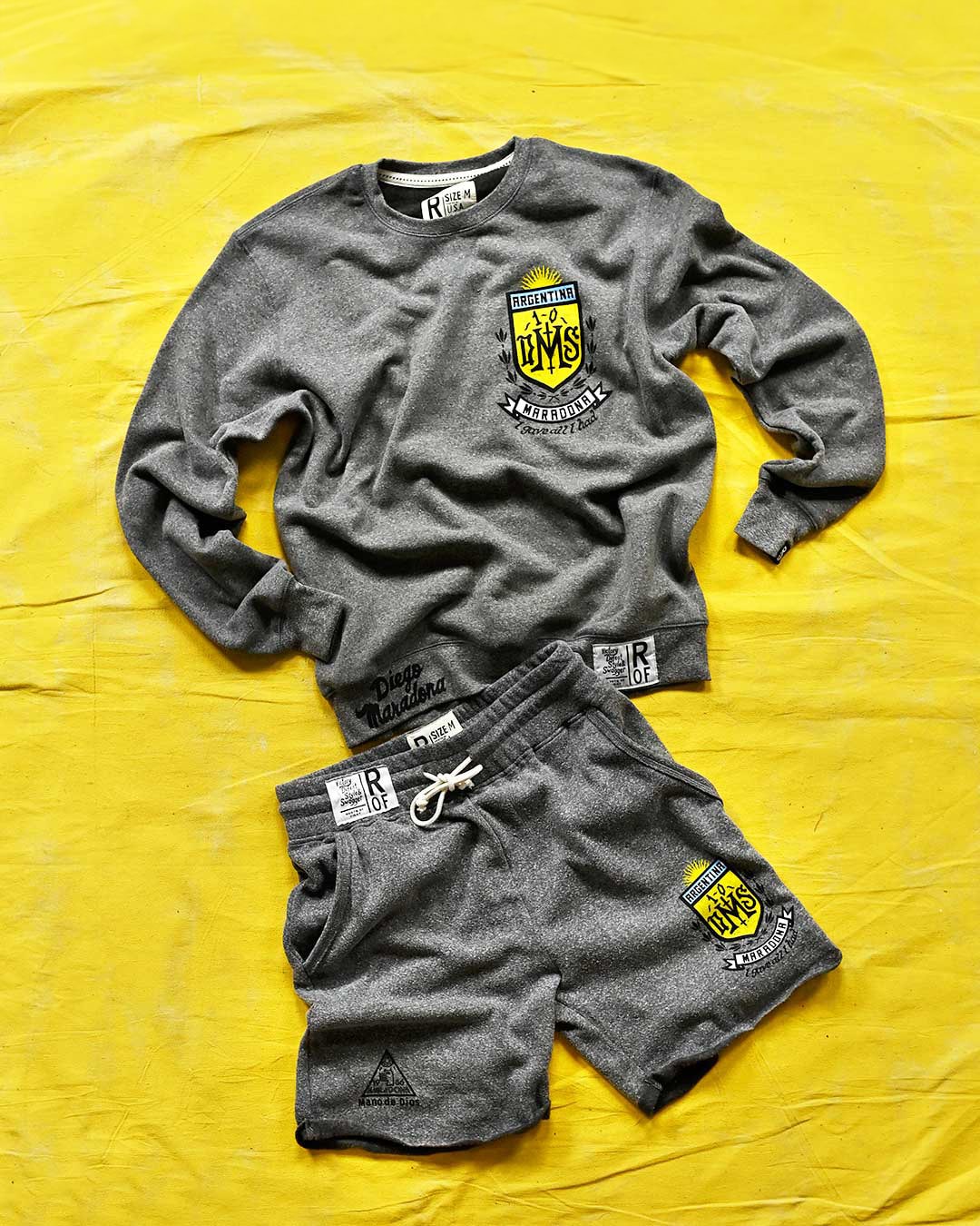 Maradona 'All I Have' Grey Sweatshirt - Roots of Fight Canada