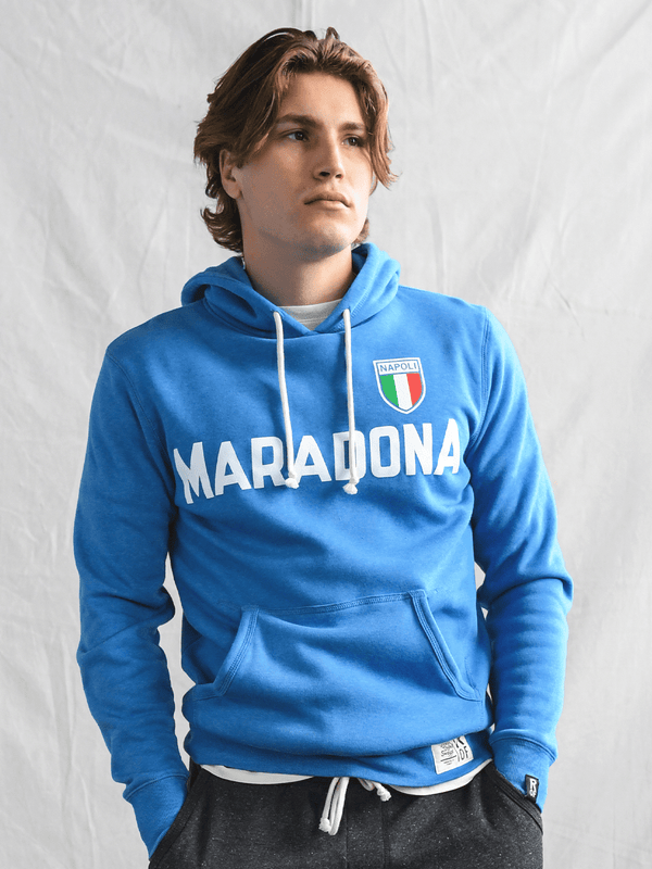 Maradona Napoli 10 Blue PO Hoody - Roots of Fight Canada