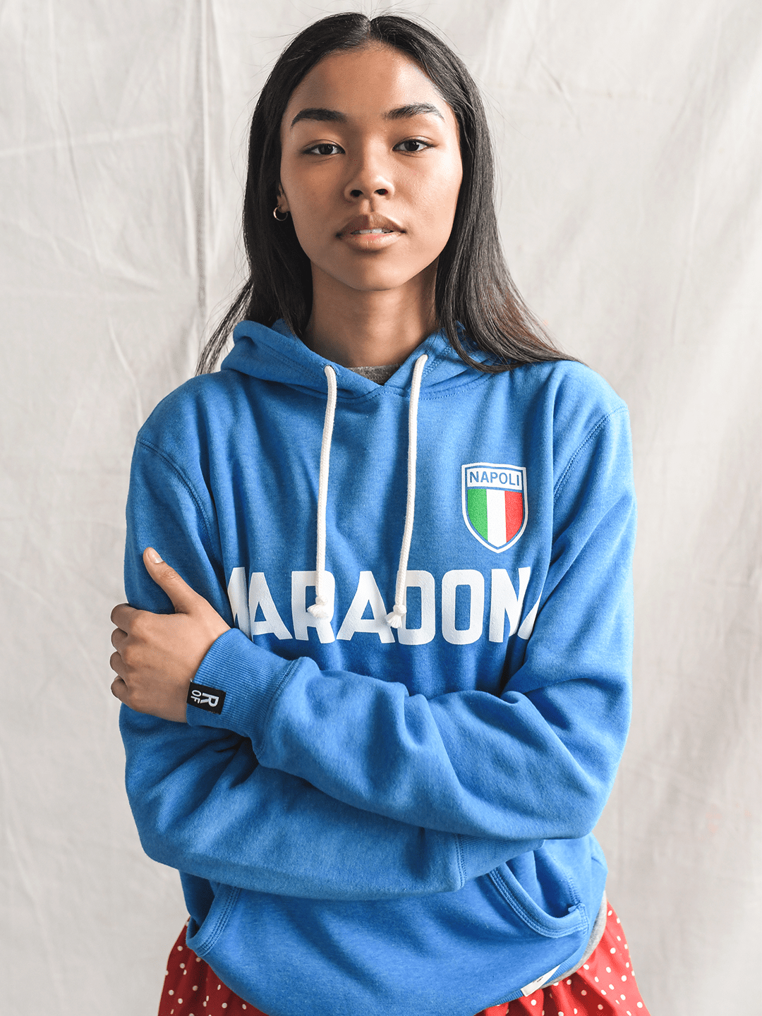 Maradona Napoli 10 Blue PO Hoody - Roots of Fight Canada