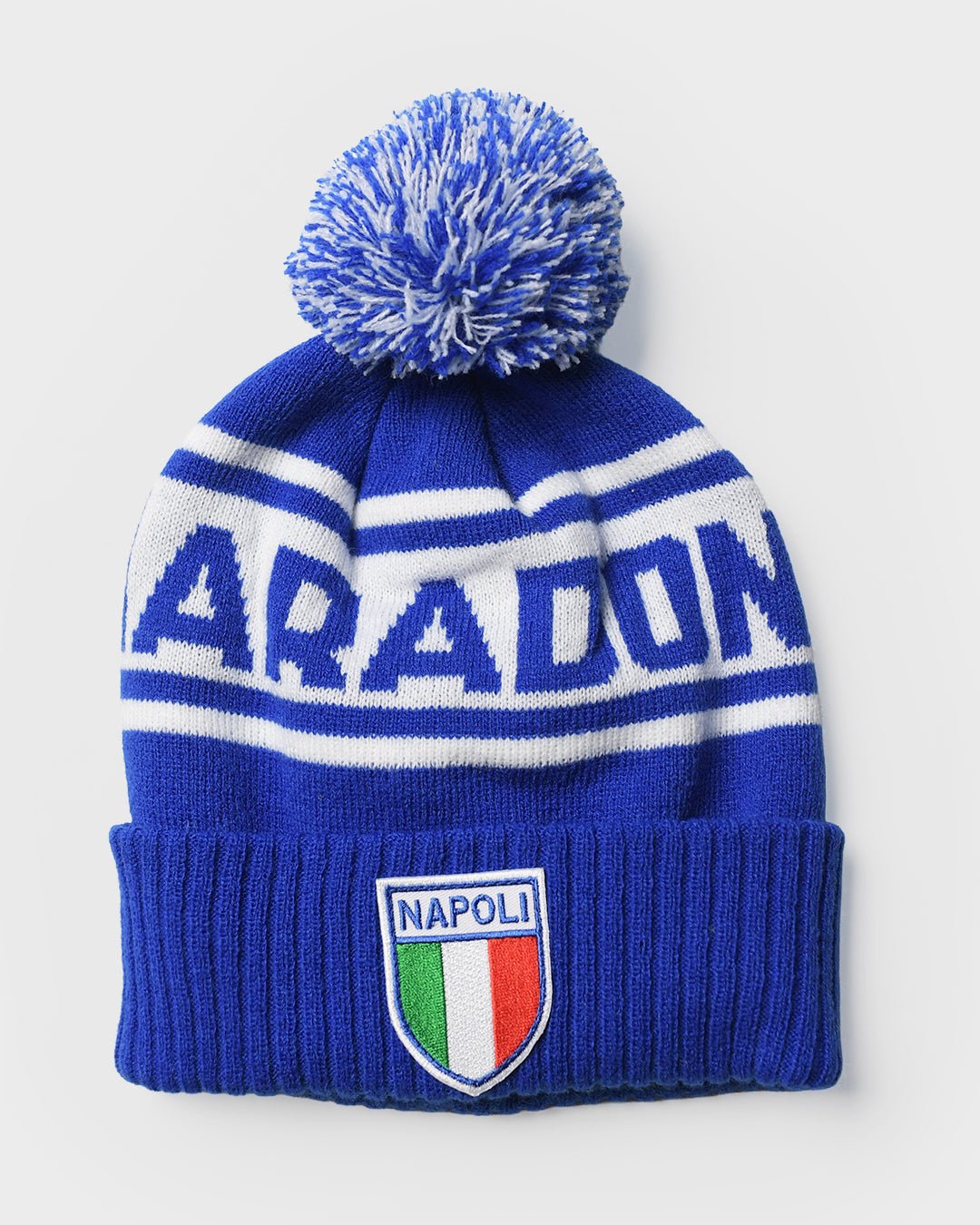 Maradona Napoli Blue Pom Pom Beanie - Roots of Fight Canada