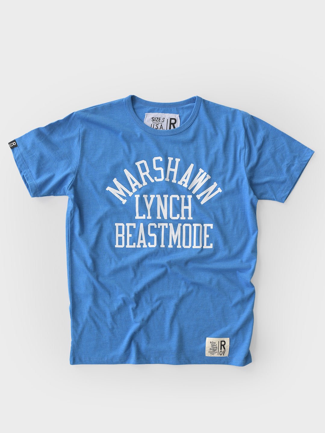 Marshawn Lynch Beastmode Blue Triblend Tee - Roots of Fight Canada