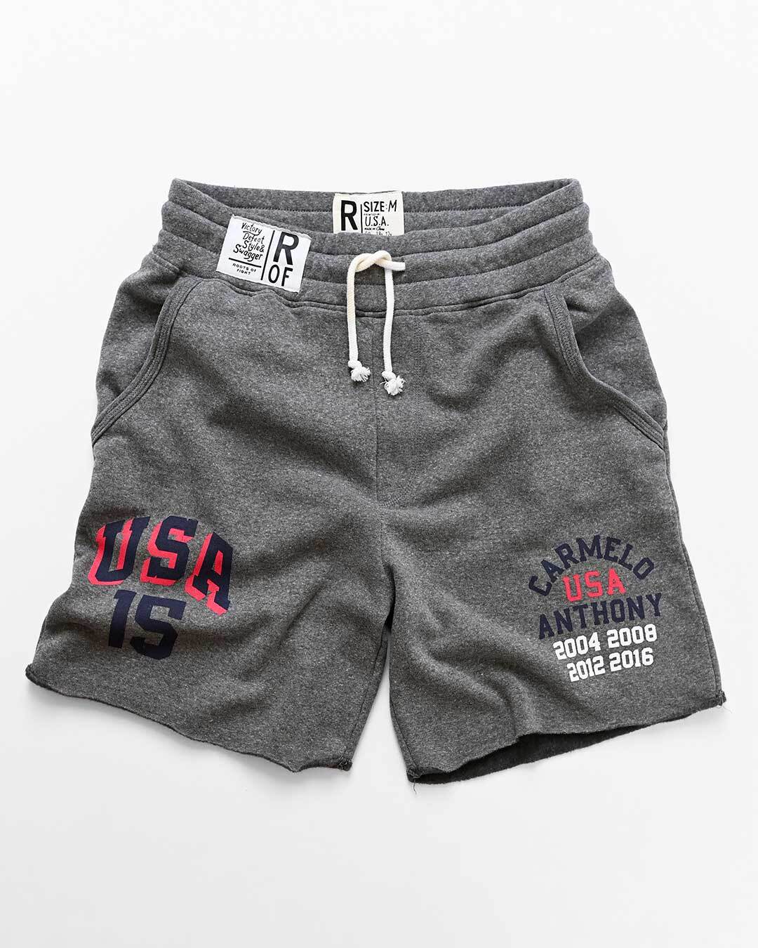 Melo Anthony Games USA Grey Shorts - Roots of Fight Canada