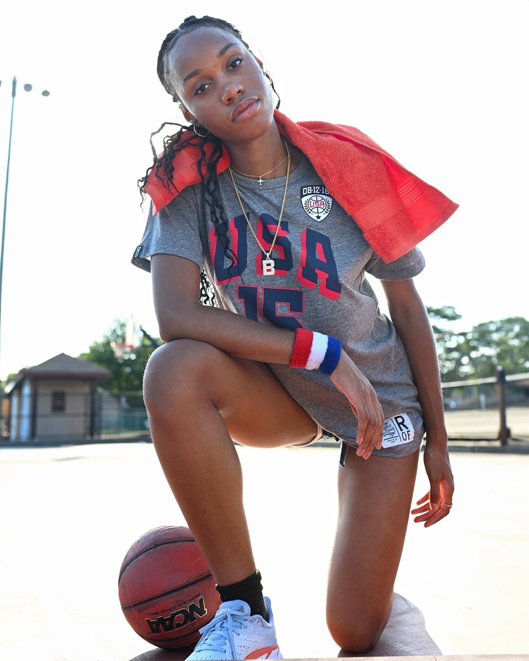 Melo Anthony Games USA Grey Tee - Roots of Fight Canada