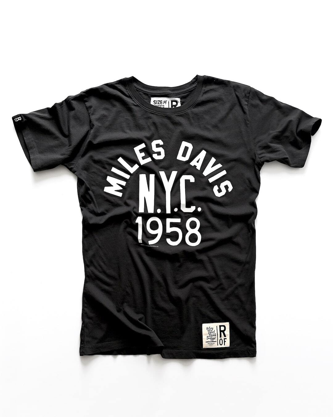 Miles Davis 1958 NYC Black Tee - Roots of Fight Canada