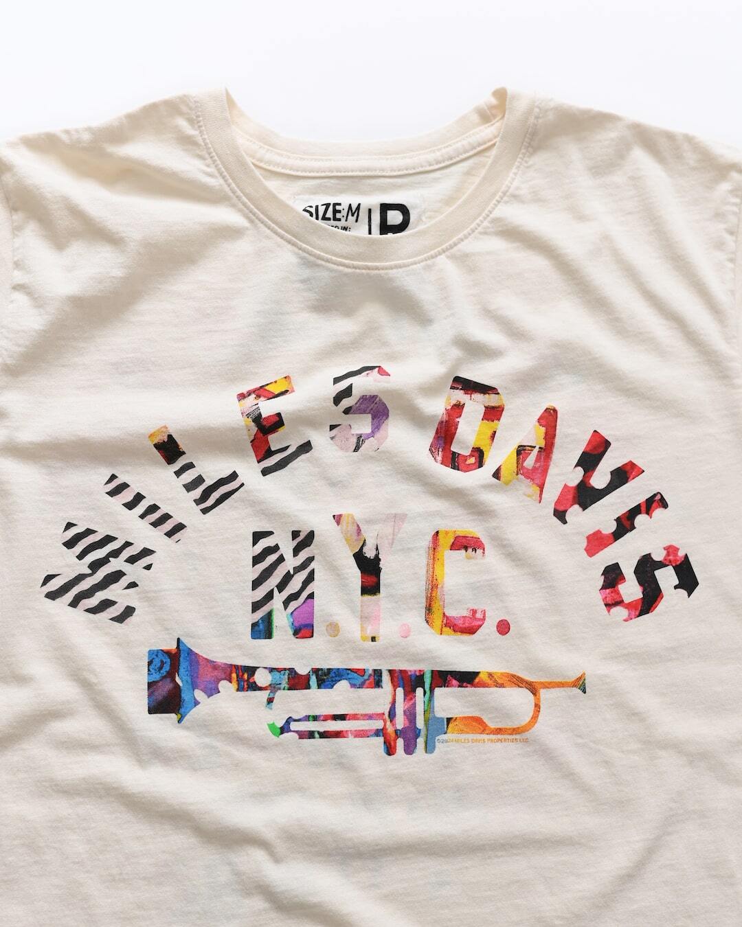 Miles Davis NY Trumpet White Tee - Roots of Fight Canada
