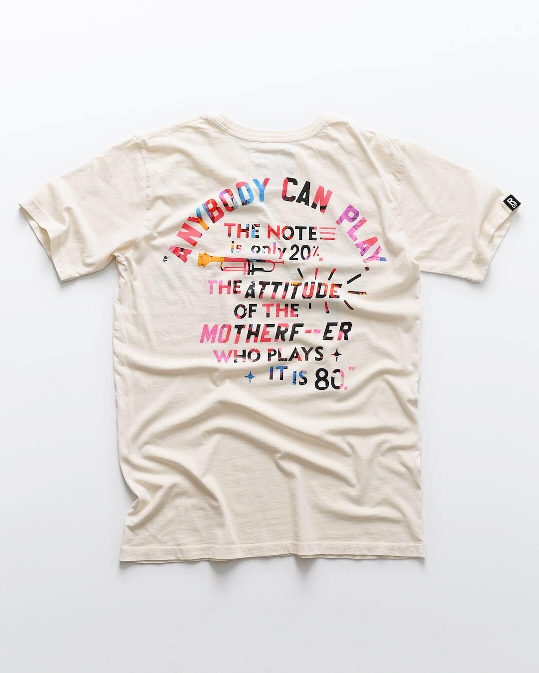 Miles Davis NY Trumpet White Tee - Roots of Fight Canada