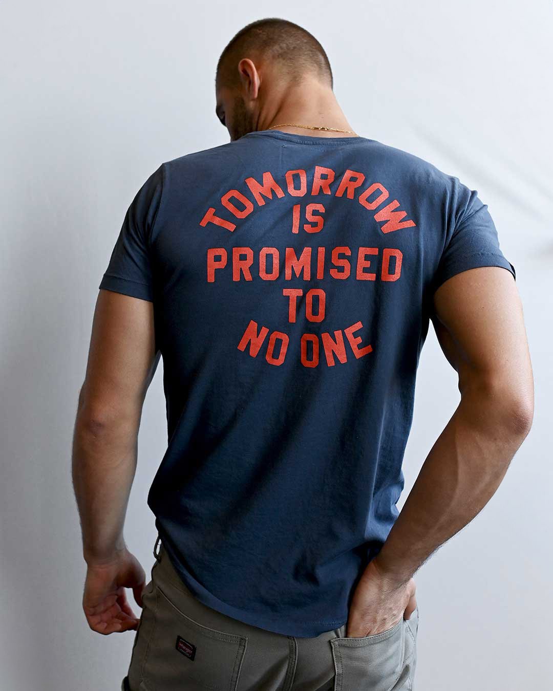 Payton &#39;Promised to No One&#39; Navy Tee - Roots of Fight Canada