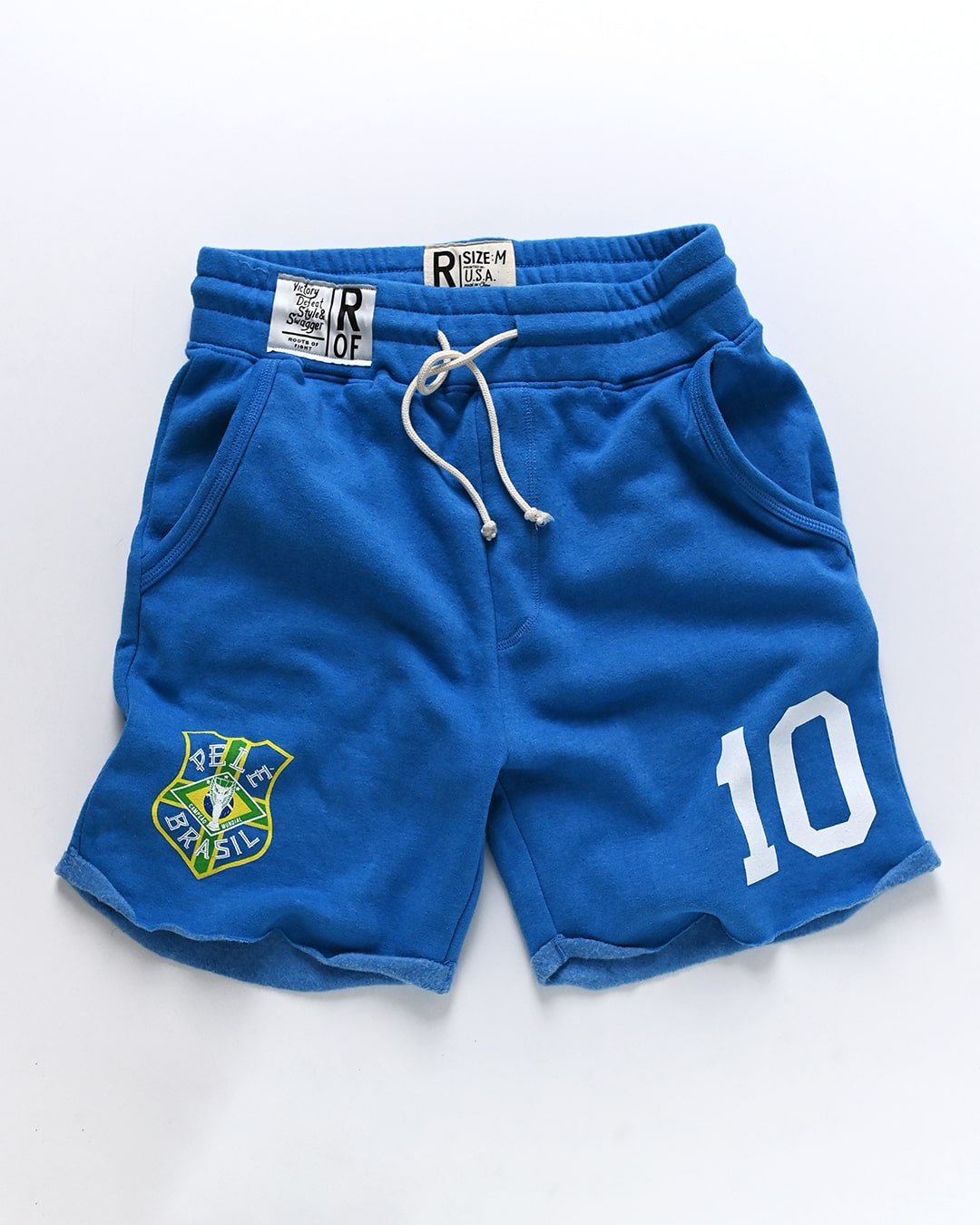 Pelé #10 Brasil Blue Shorts - Roots of Fight Canada
