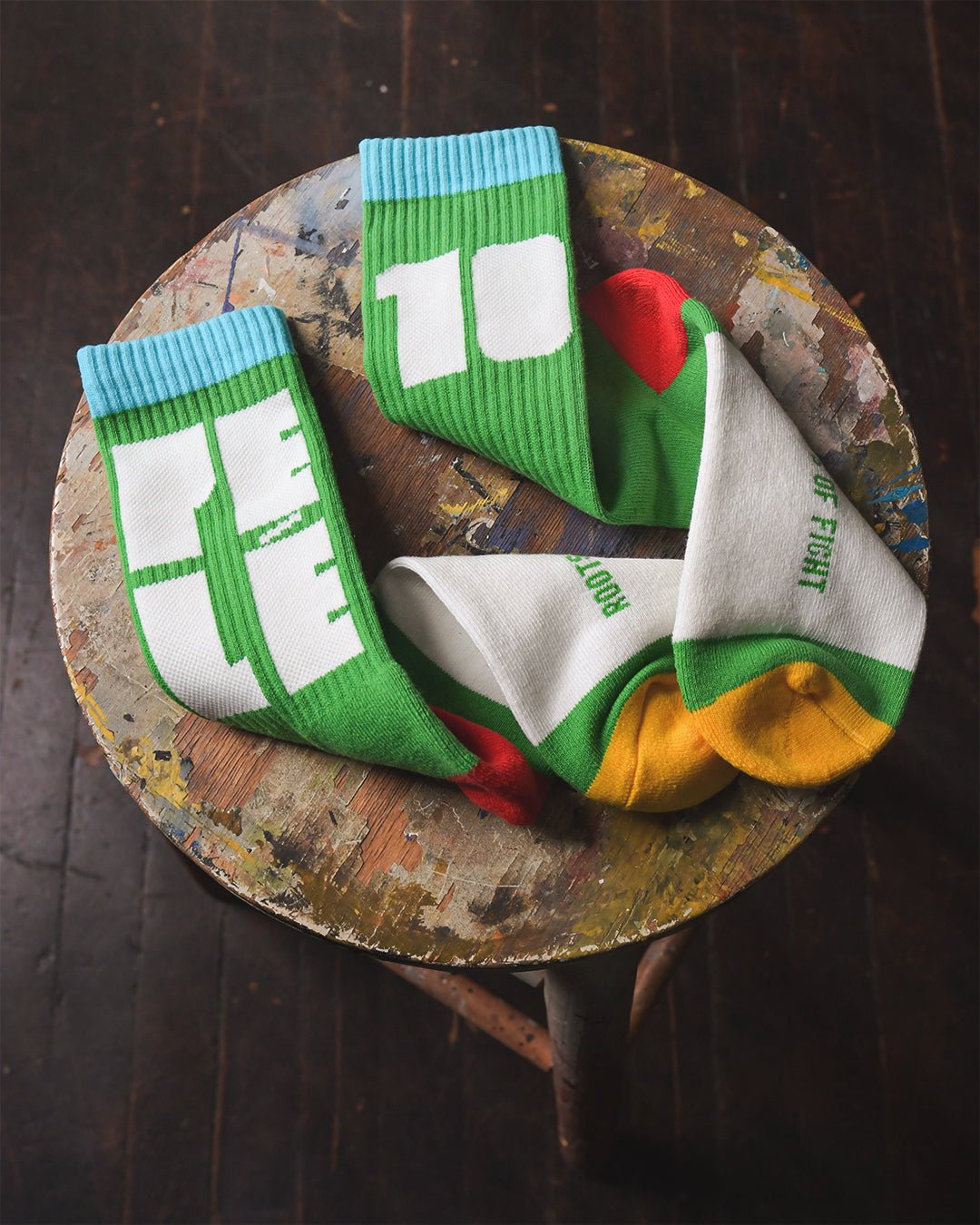 Pelé 10 Brasil Green Socks - Roots of Fight Canada