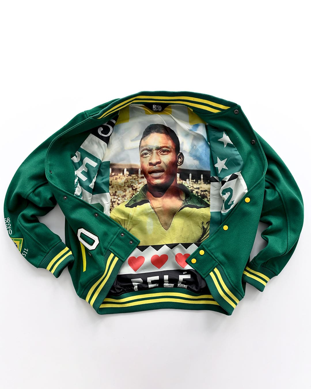 Pelé #10 Brasil Melton Jacket - Roots of Fight Canada