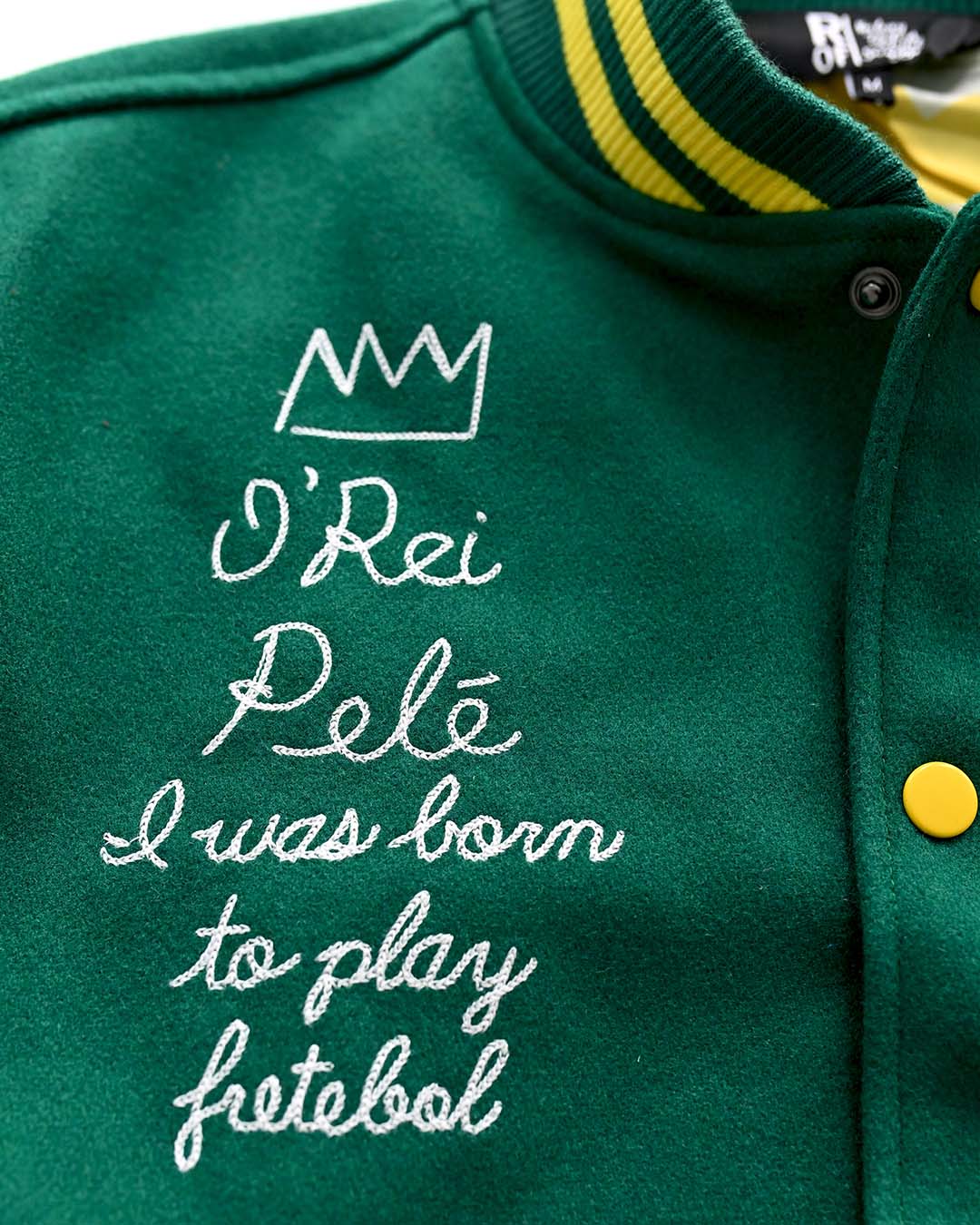 Pelé #10 Brasil Melton Jacket - Roots of Fight Canada