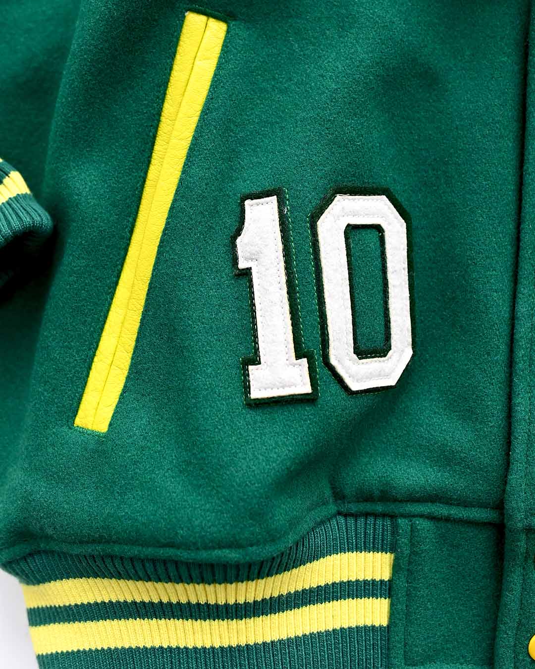 Pelé #10 Brasil Melton Jacket - Roots of Fight Canada