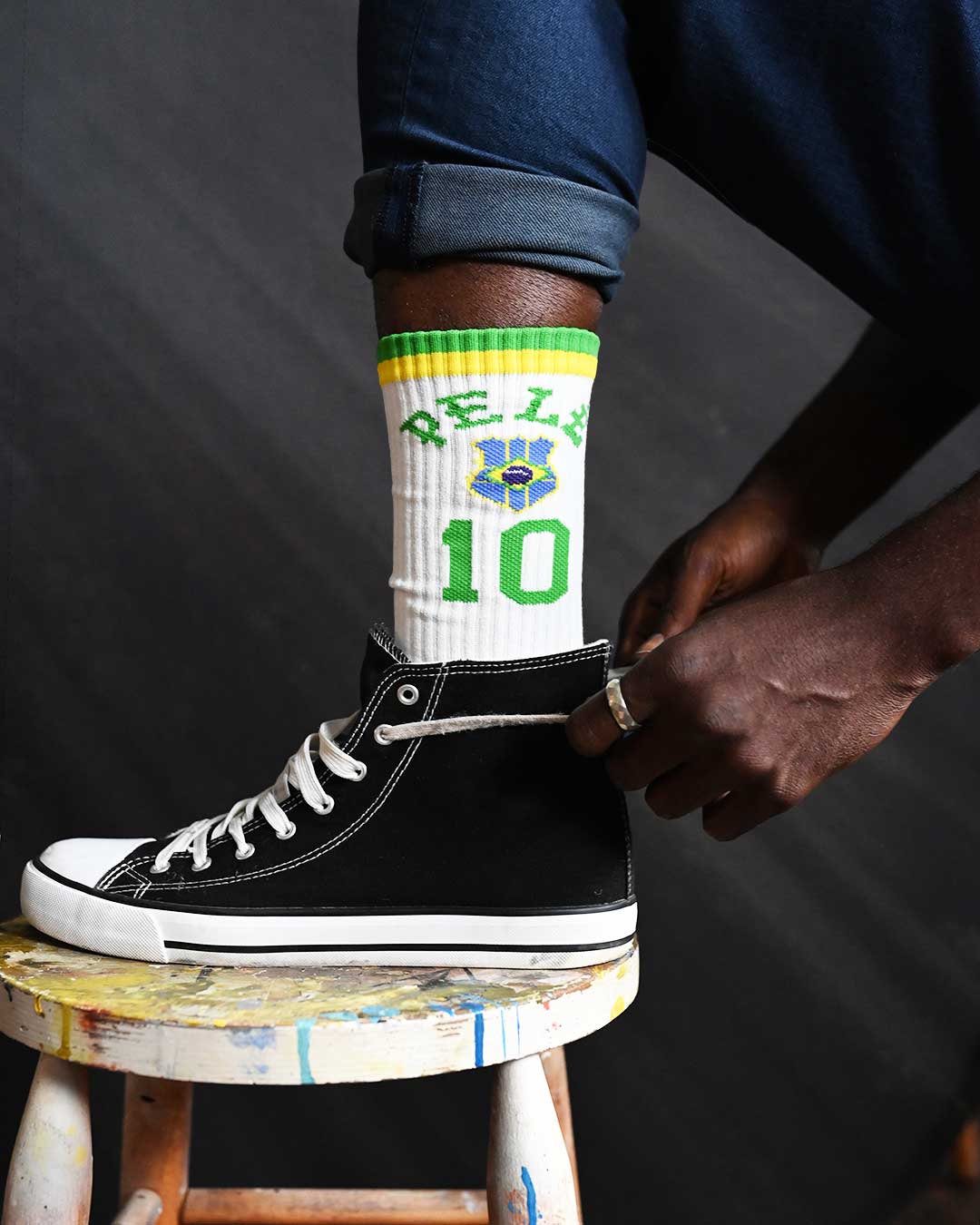 Pelé #10 Brasil Socks - Roots of Fight Canada