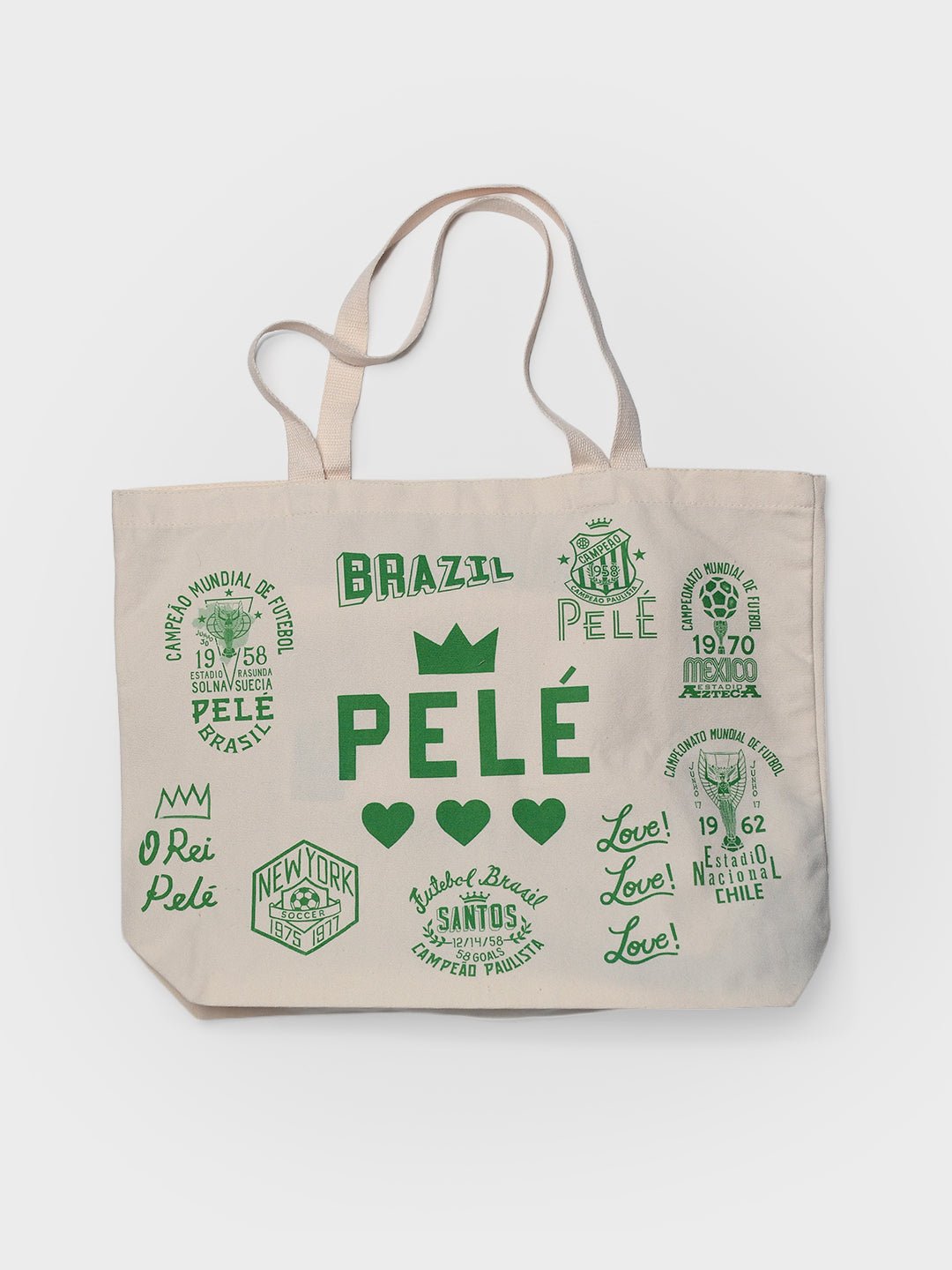 Pelé Legacy Of Love Ivory Tote Bag - Roots of Fight Canada