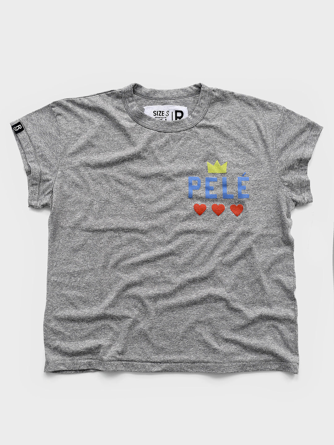 Pelé Love Women's Grey Tee - Roots of Fight Canada