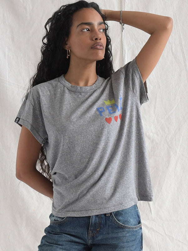Pelé Love Women's Grey Tee - Roots of Fight Canada
