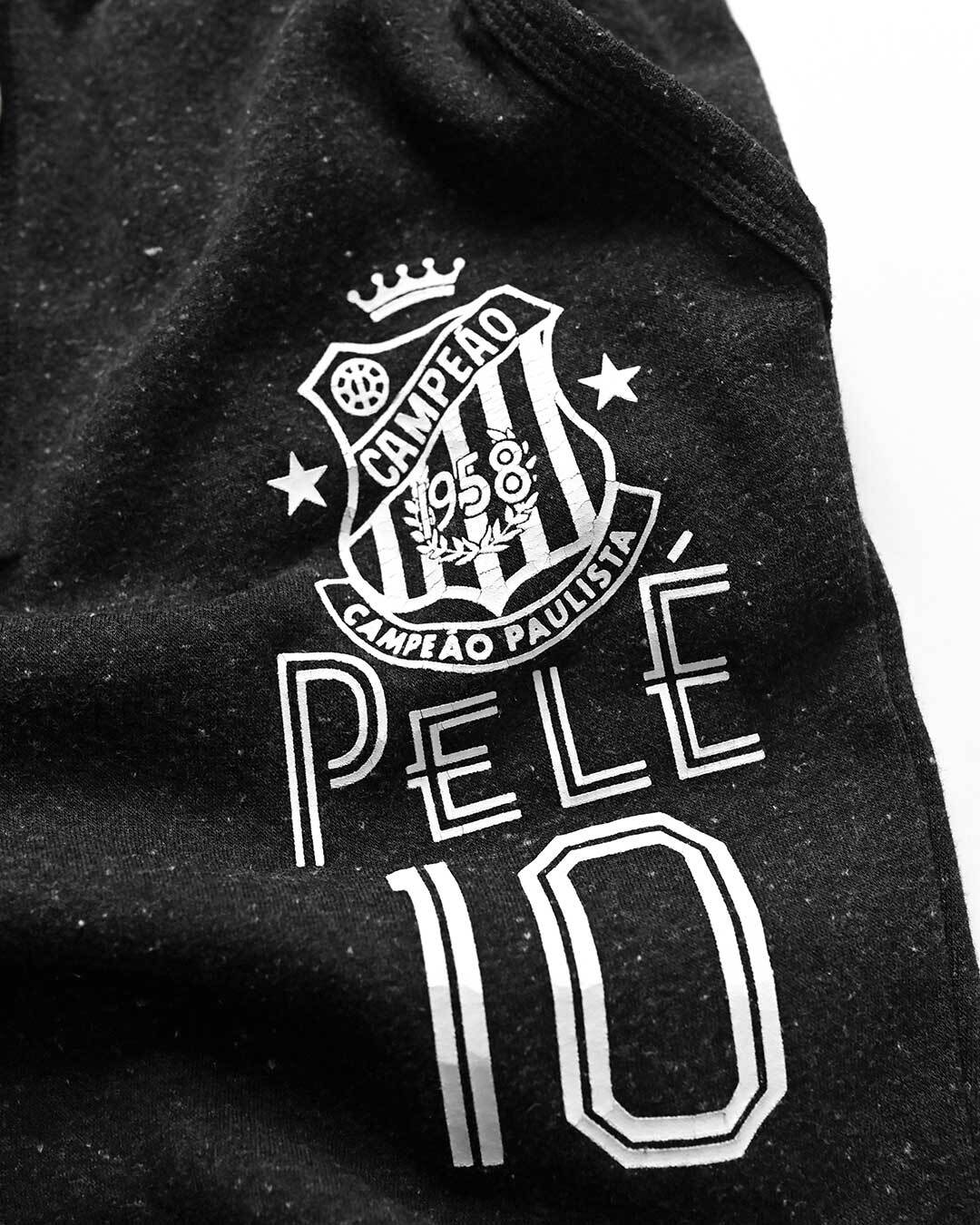 Pelé Santos Black Sweatpants - Roots of Fight Canada