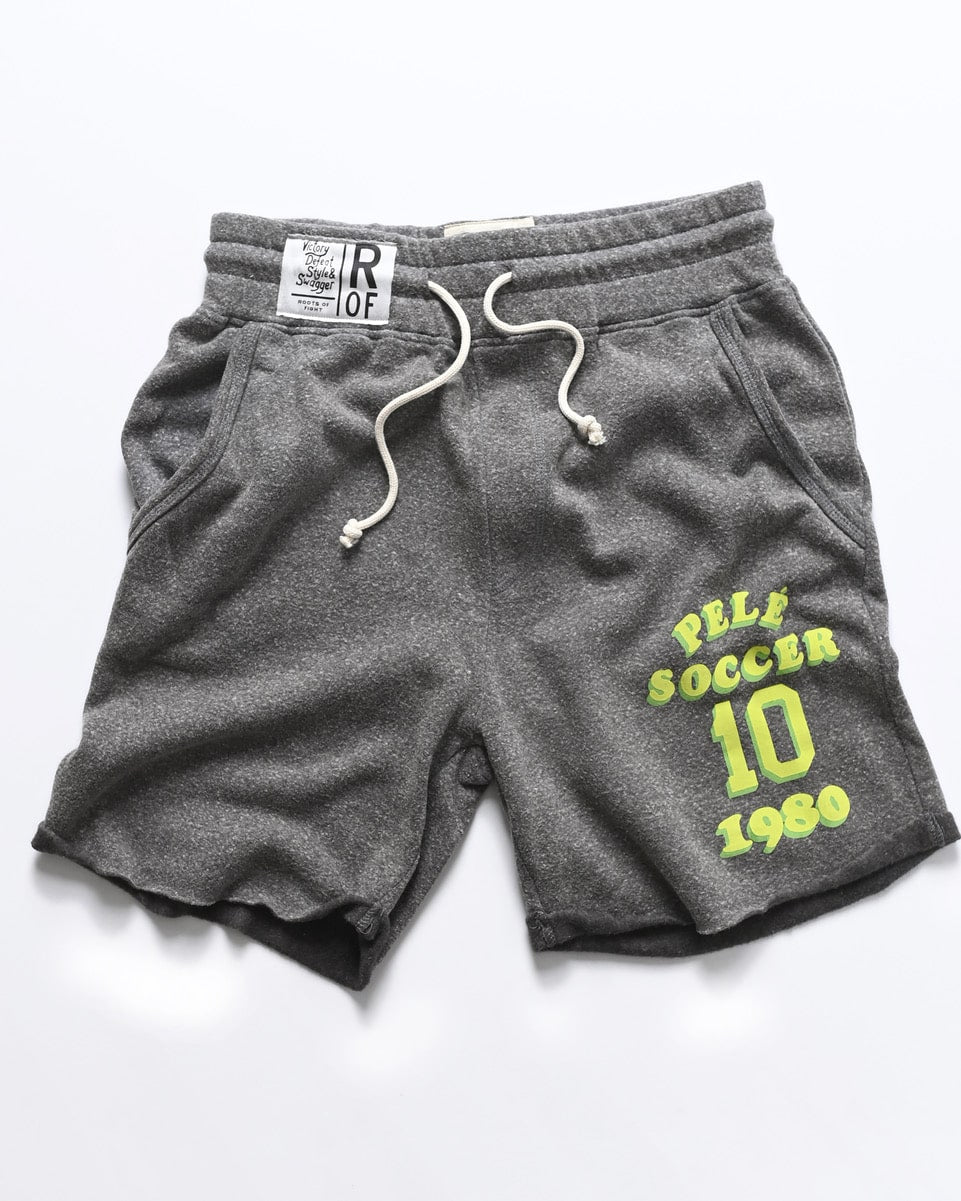 Pelé Soccer Grey Shorts - Roots of Fight Canada