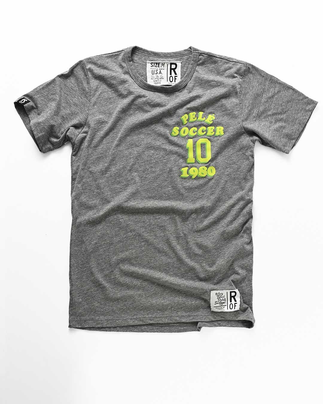 Pelé Soccer Grey Tee - Roots of Fight Canada