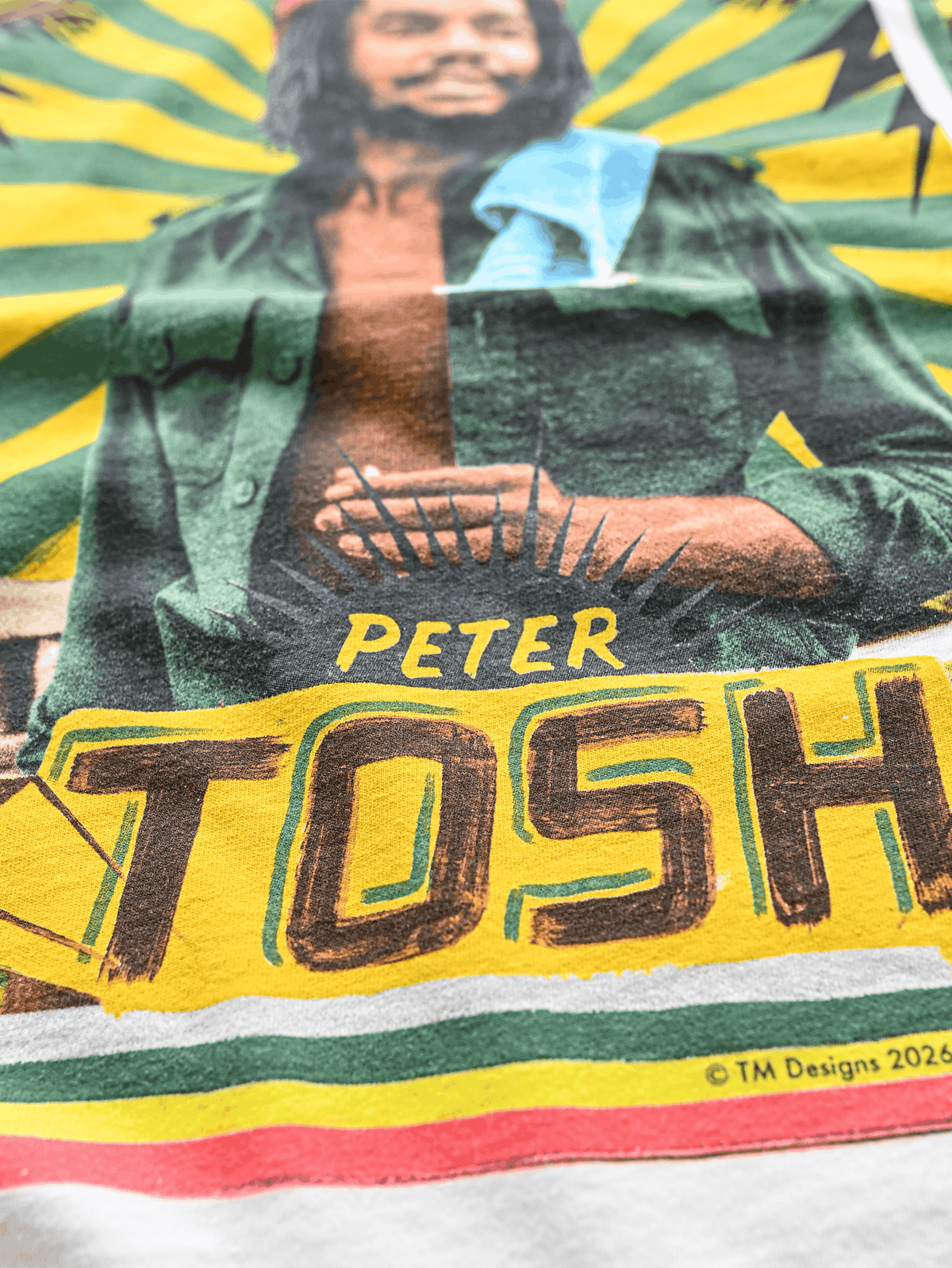 Peter Tosh Stepping Razor White Tee - Roots of Fight Canada