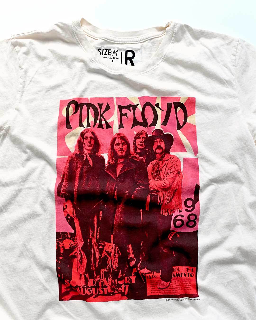 Pink Floyd 1968 White Photo Tee - Roots of Fight Canada