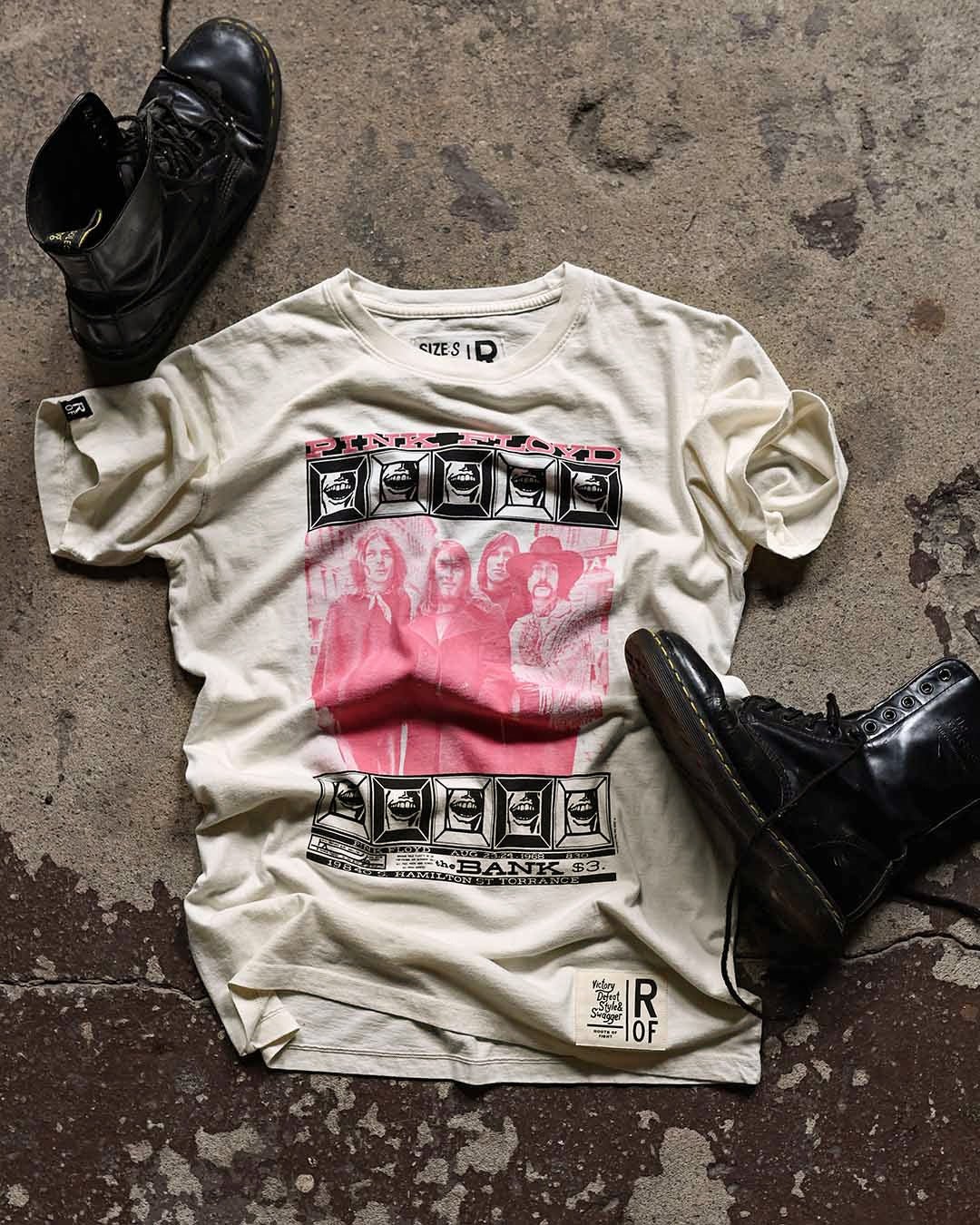 Pink Floyd Vintage Concert White Tee - Roots of Fight Canada