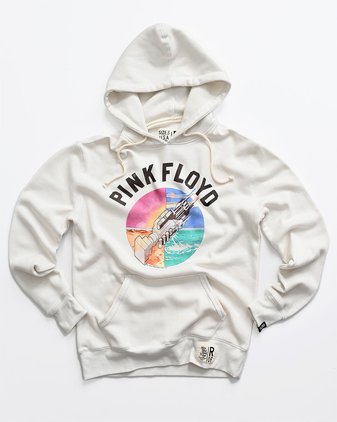 Pink Floyd Wish You Were Here White PO Hoody - Roots of Fight Canada