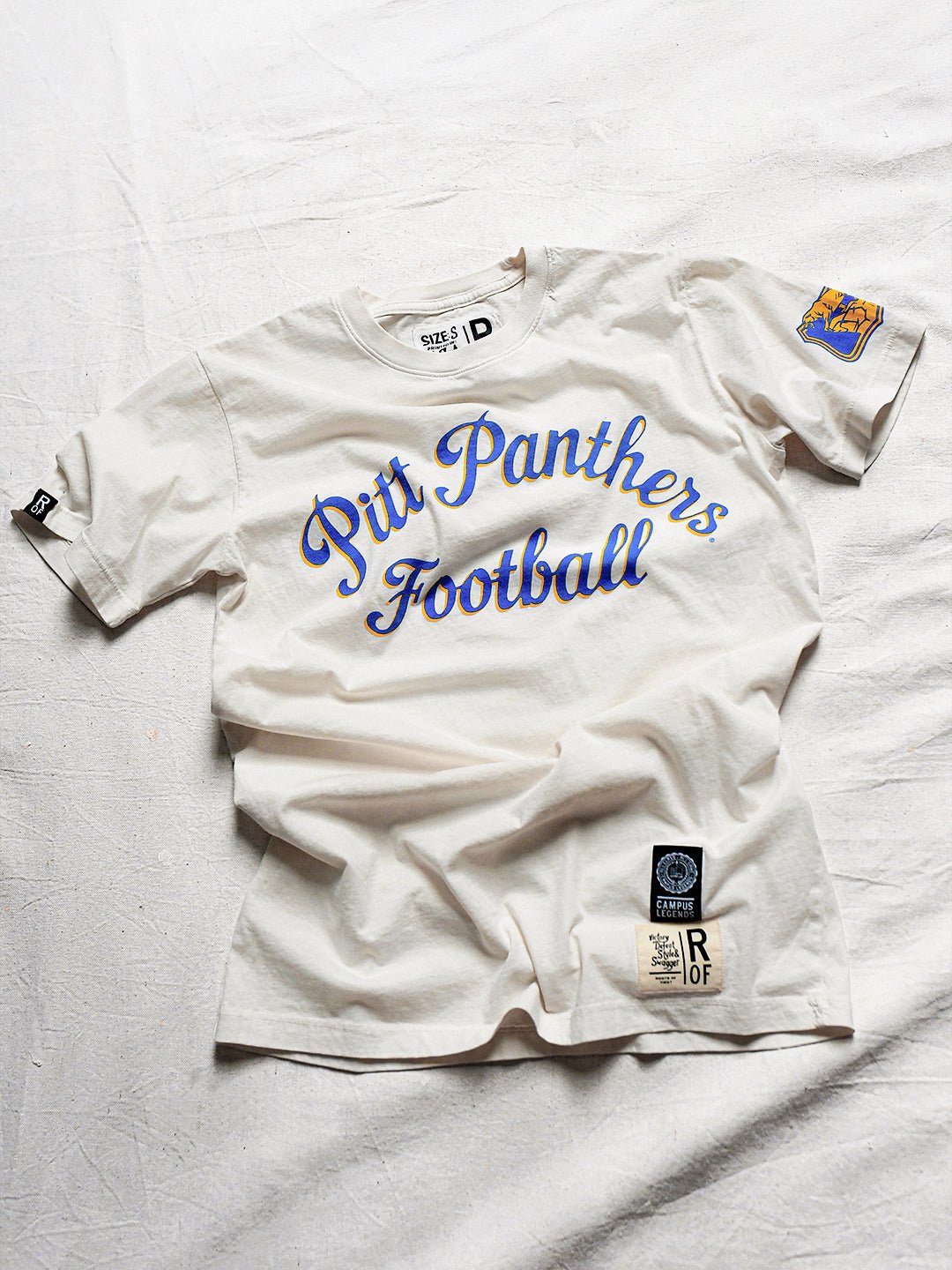 PITT - Panthers Football Vintage White Tee - Roots of Fight Canada