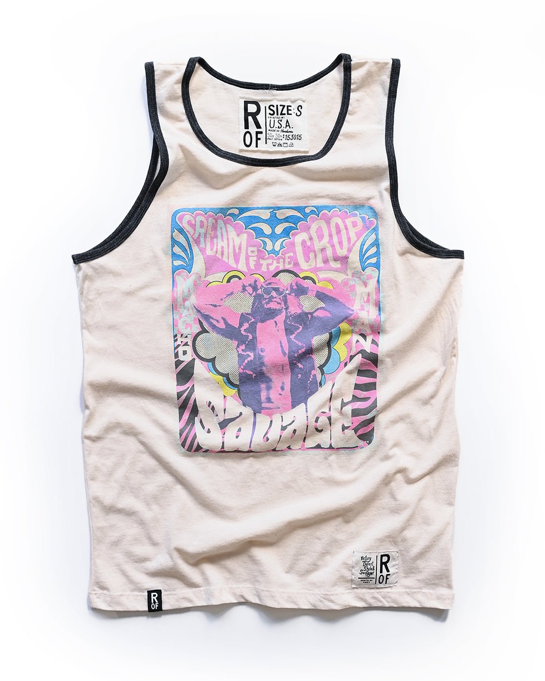 Randy Savage Cream of the Crop White Tank - Roots of Fight Canada