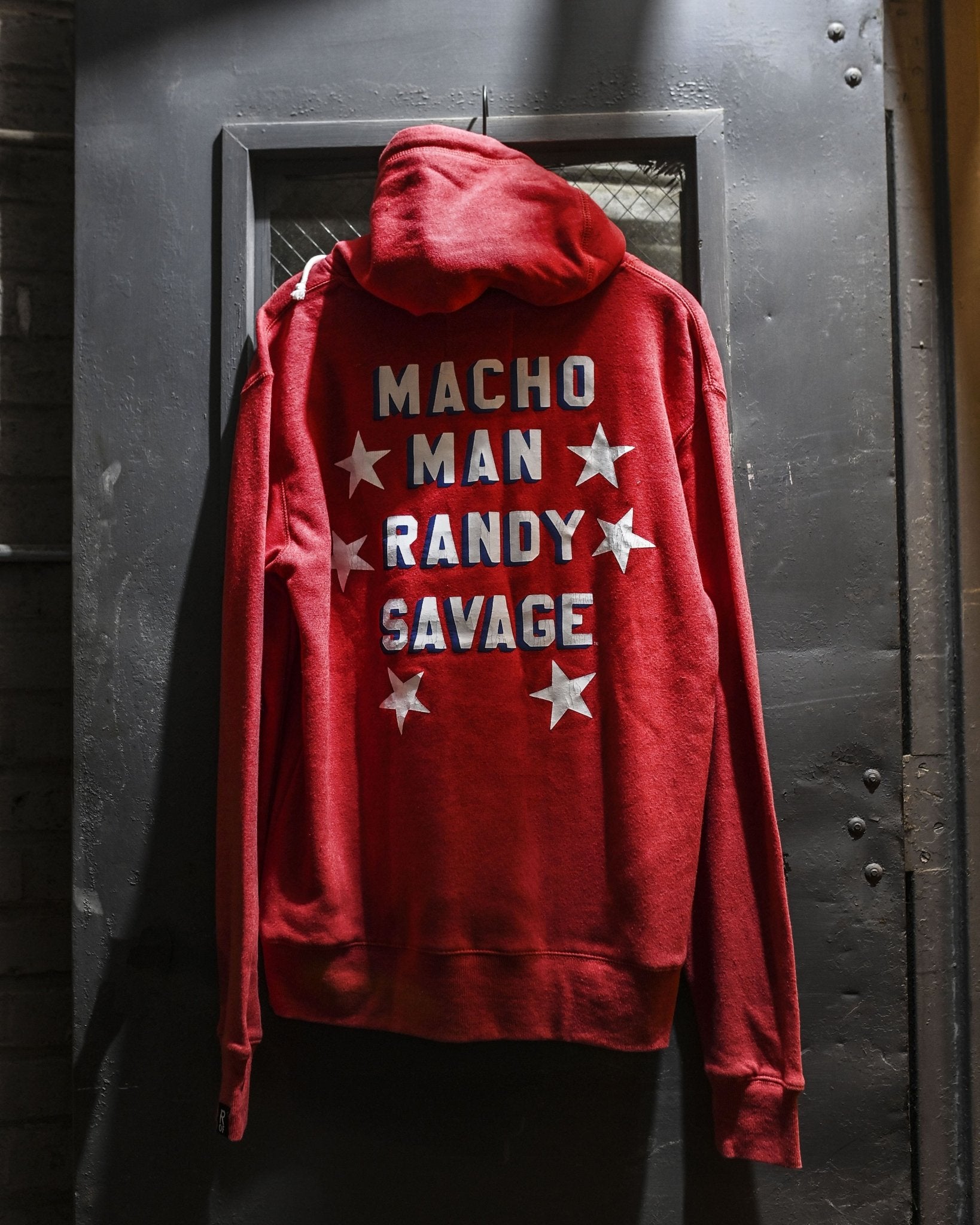 Randy Savage Macho Man Red PO Hoody - Roots of Fight Canada