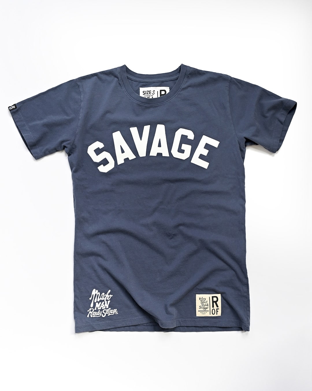 Randy Savage Navy Tee - Roots of Fight Canada