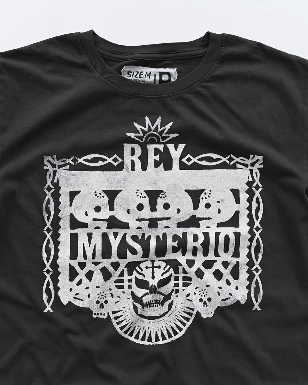 Rey Mysterio Lucha Libre Black Tee - Roots of Fight Canada