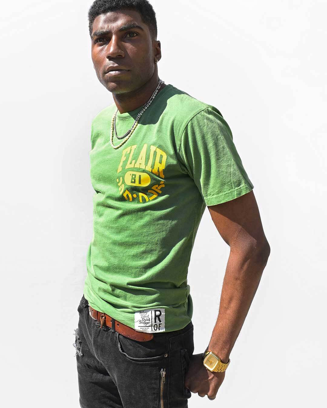 Ric Flair Stylin&#39; &amp; Profilin Green Tee - Roots of Fight Canada
