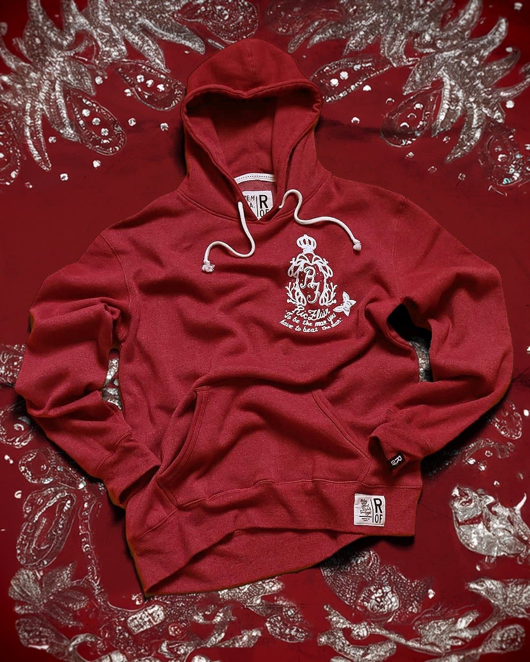 Ric Flair &#39;To Be The Man&#39; Cardinal PO Hoody - Roots of Fight Canada
