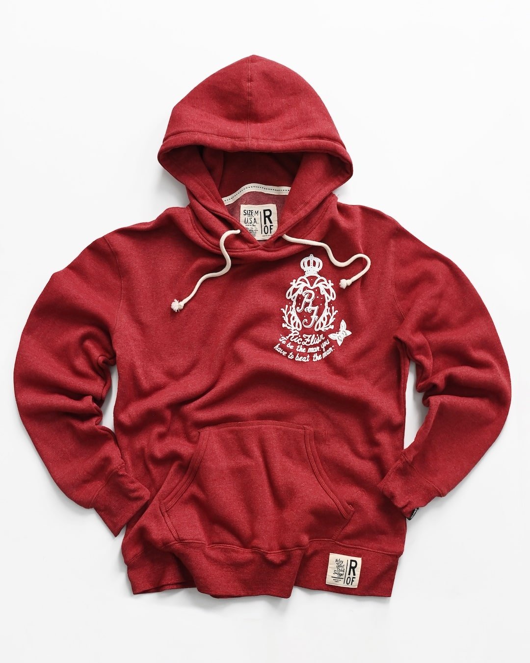 Ric Flair &#39;To Be The Man&#39; Cardinal PO Hoody - Roots of Fight Canada