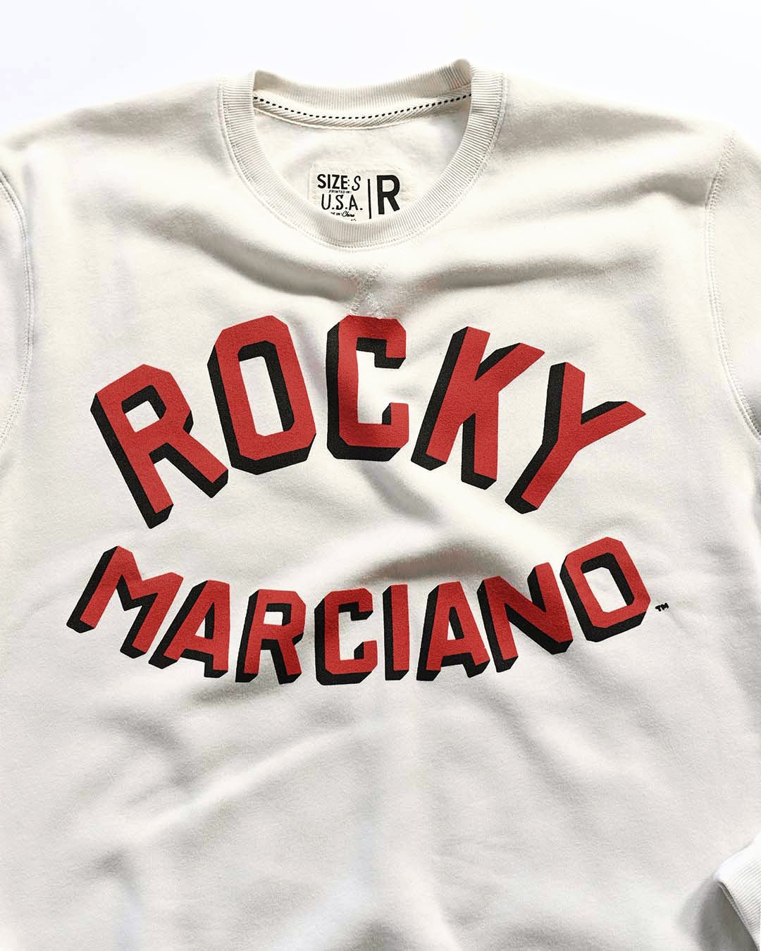 Rocky Marciano Undefeated Champ White Sweatshirt - Roots of Fight Canada