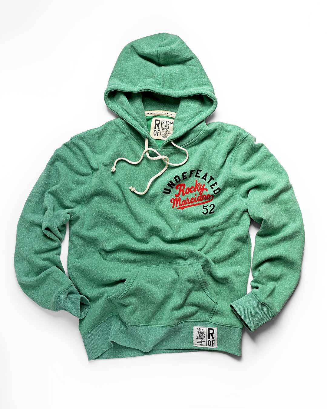Rocky Marciano Undefeated Heather Green PO Hoody - Roots of Fight Canada