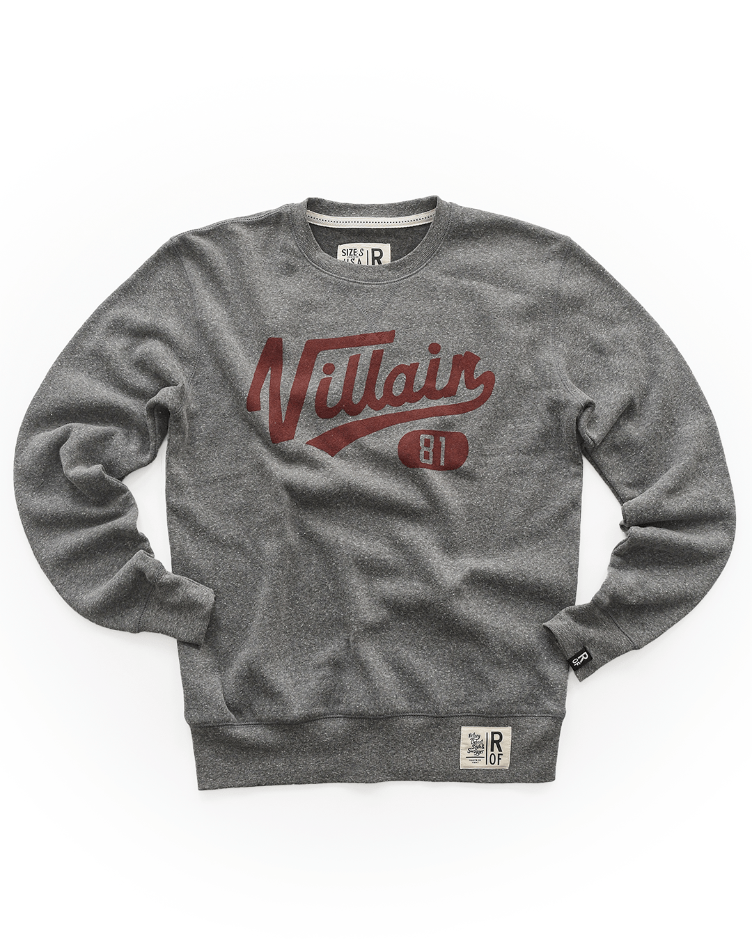 Roddy Piper Villain '81 Grey Sweatshirt - Roots of Fight Canada